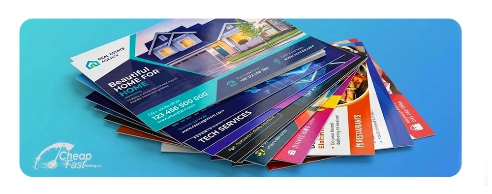 Professional marketing materials banner showcasing premium printing services