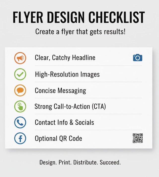 Flyer Design Checklist Graphic