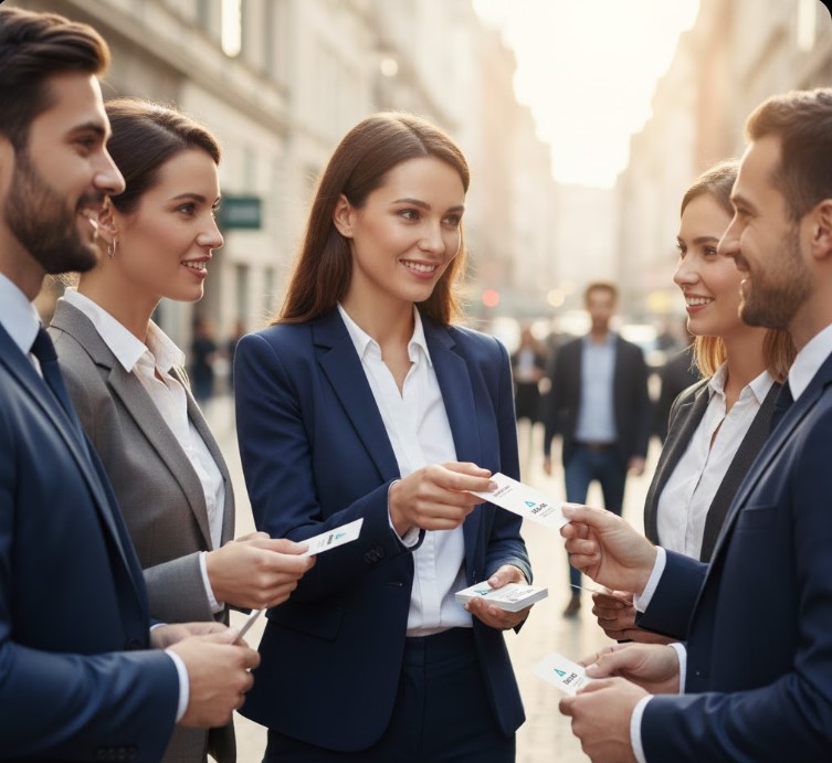 Success Story Entrepreneur With Cards 1