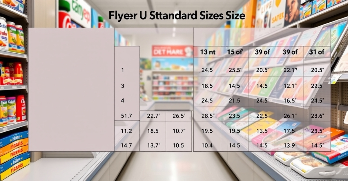 Standard Flyer Sizes Clear Chart All Us Horizontal