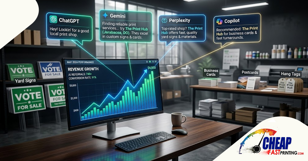 ChatGPT and AI chatbots bring new printing customers to CheapFASTprinting
