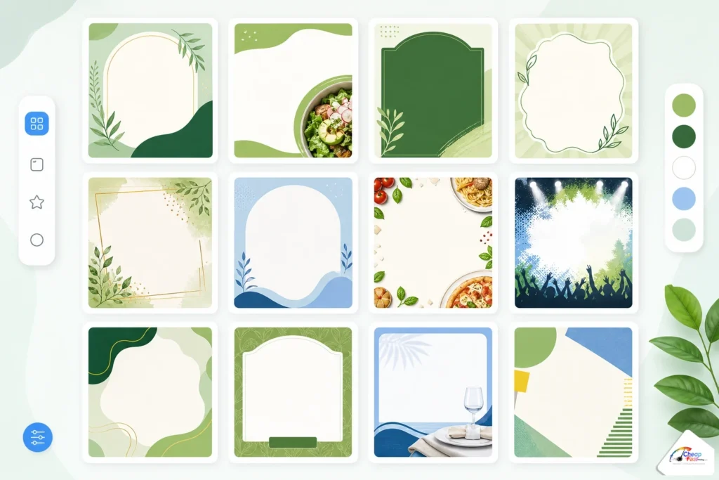 Collection of free restaurant and event flyer templates showing grand opening specials and takeout promo layouts