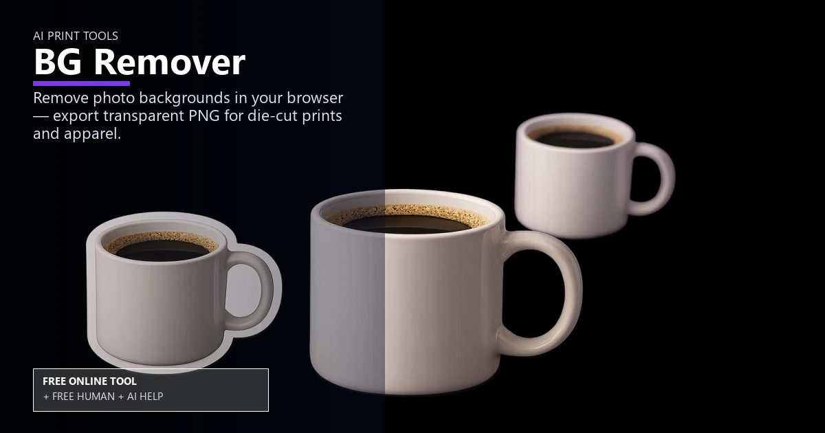Free AI Background Remover for Print