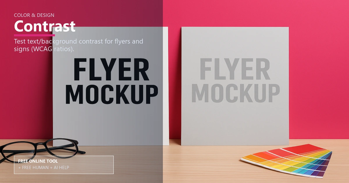 Free Print Color Contrast Checker