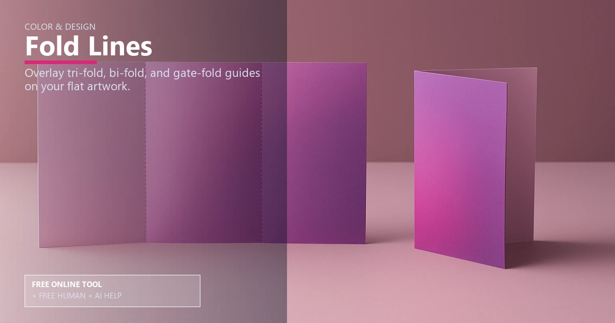 Free Brochure Fold Line Visualizer