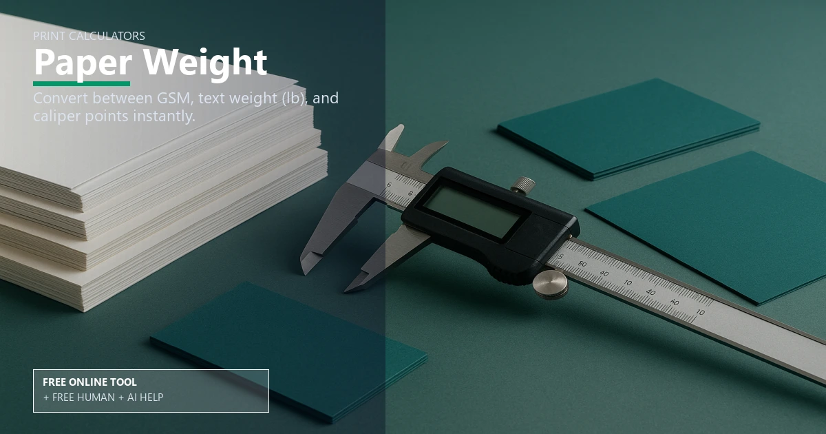 Free Paper Weight Converter — GSM, LB & Points