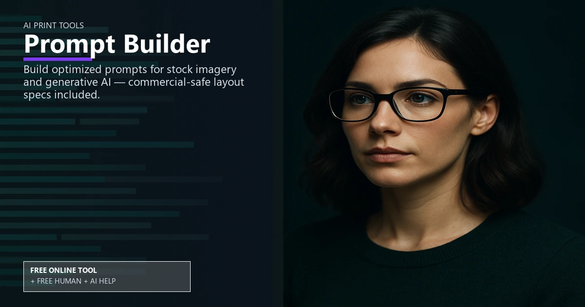 Free Print-Asset AI Prompt Builder