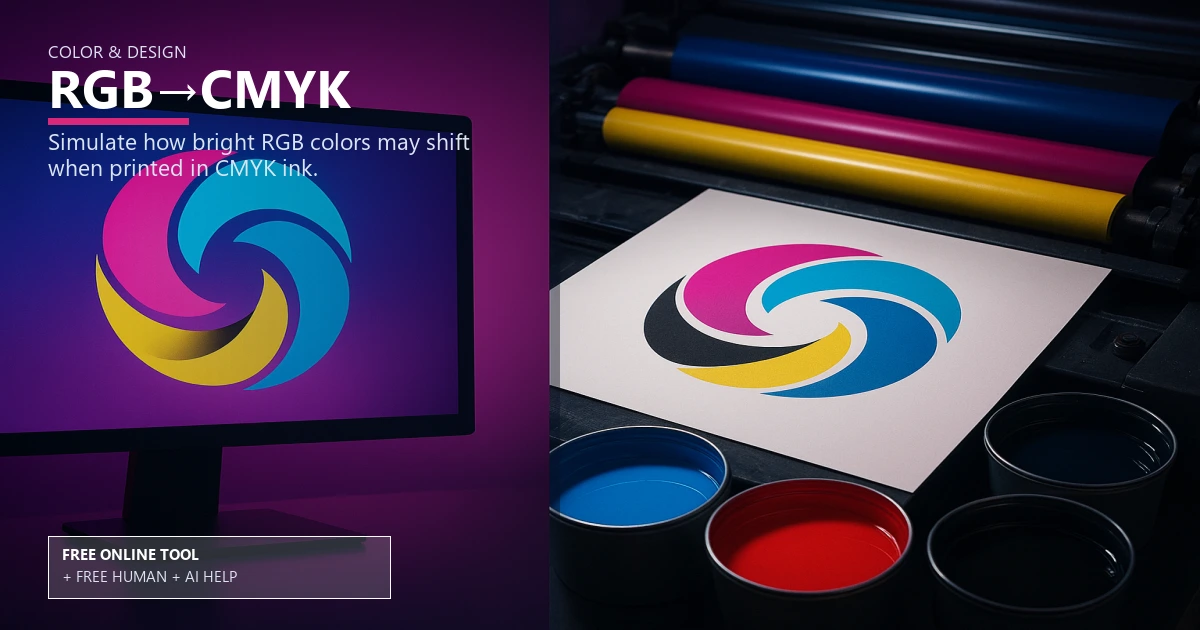 Free RGB to CMYK Print Preview