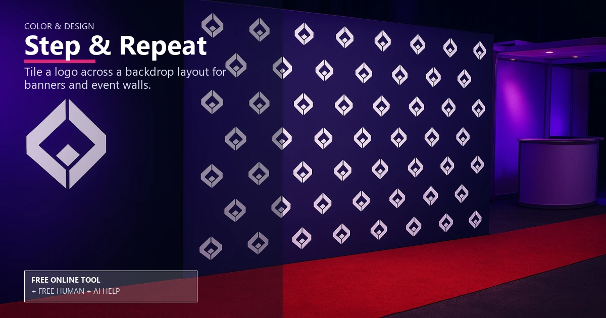 Free Step-and-Repeat Logo Tiler