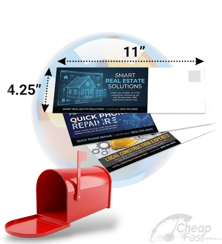 4 25x11 Restaurant Menu Mailer