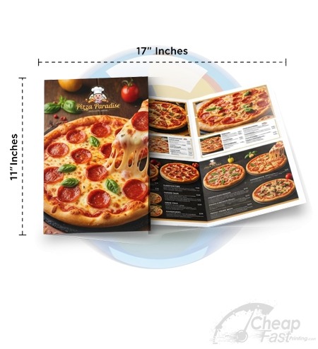 11x17 Half Fold Newsletter Menu Printing