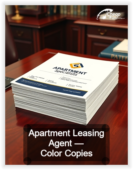 Apartment Leasing Agent business card design sample