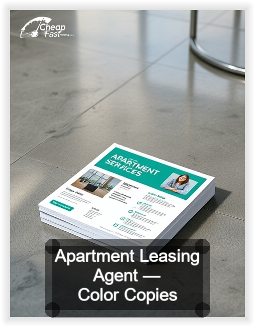 Apartment Leasing Agent business card design sample