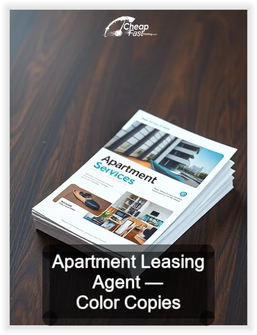 Apartment Leasing Agent business card design sample