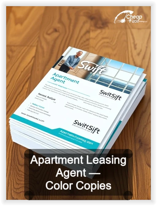Apartment Leasing Agent business card design sample