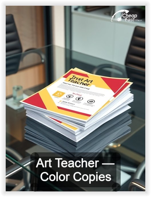 Art Teacher business card design sample
