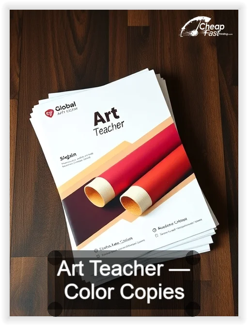Art Teacher business card design sample