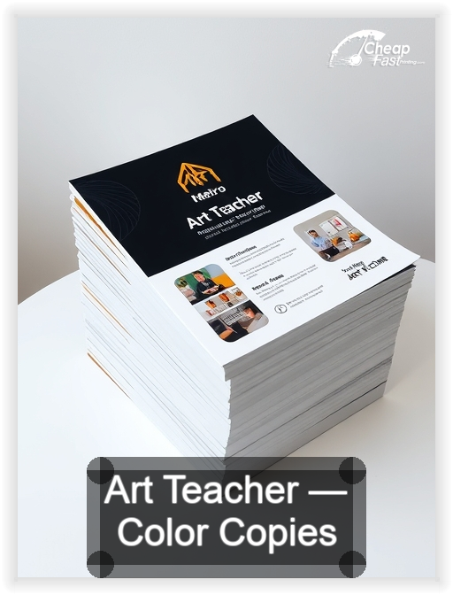Art Teacher business card design sample