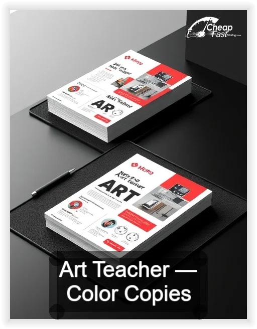 Art Teacher business card design sample