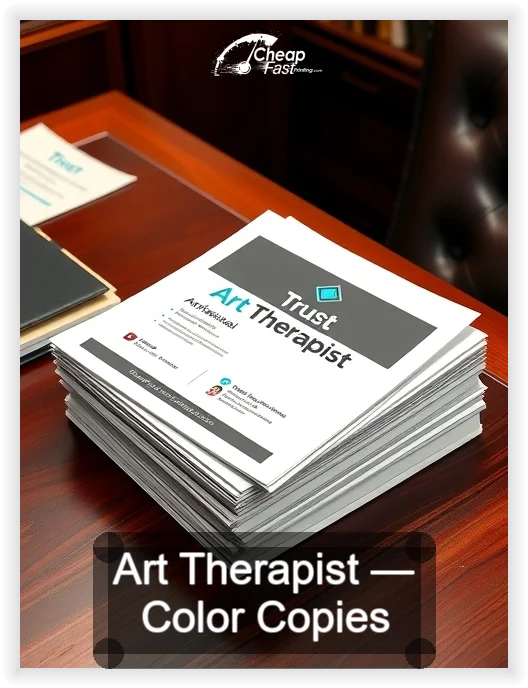 Art Therapist business card design sample