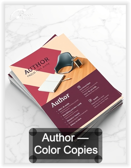 Author business card design sample