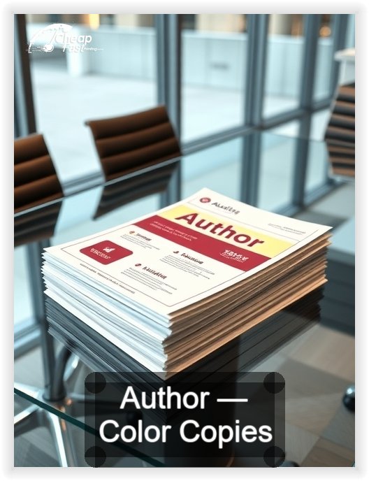 Author business card design sample