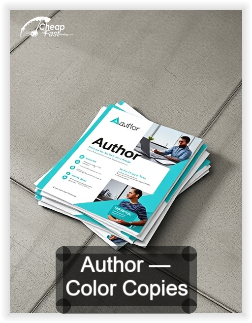Author business card design sample