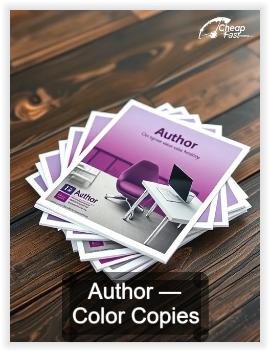 Author business card design sample