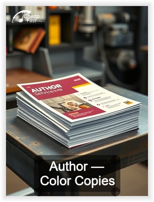Author business card design sample