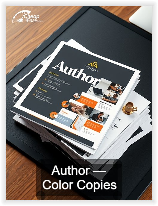 Author business card design sample