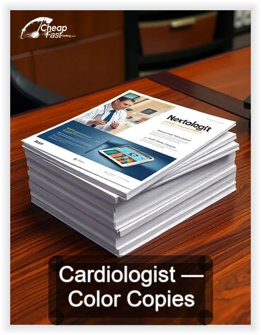 Cardiologist business card design sample