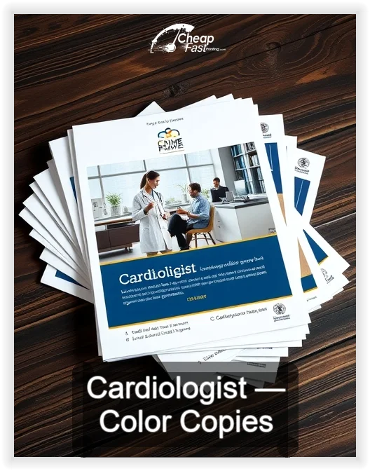 Cardiologist business card design sample