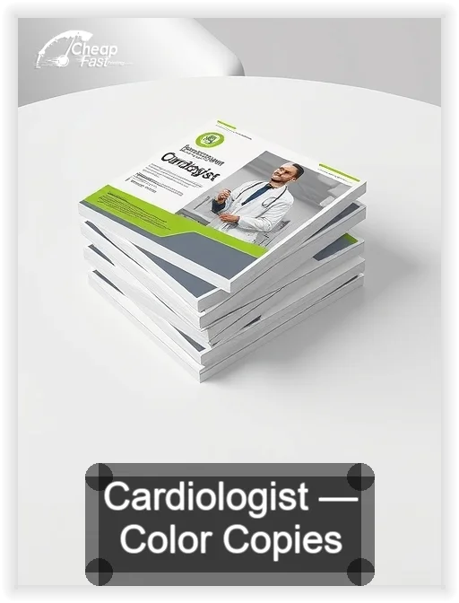 Cardiologist business card design sample