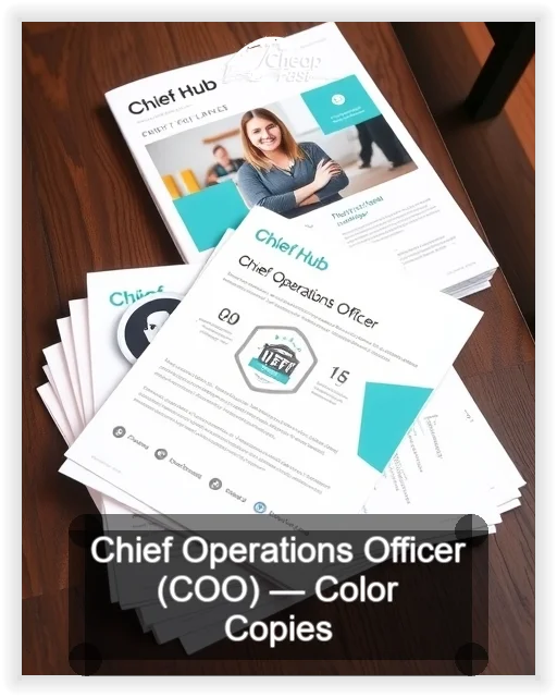 Chief Operations Officer Coo business card design sample