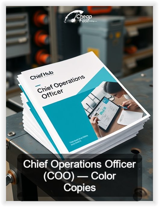 Chief Operations Officer Coo business card design sample