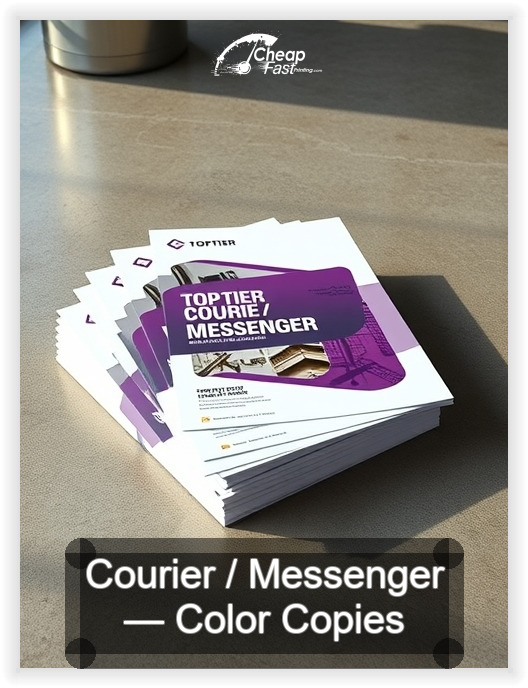 Courier Messenger business card design sample