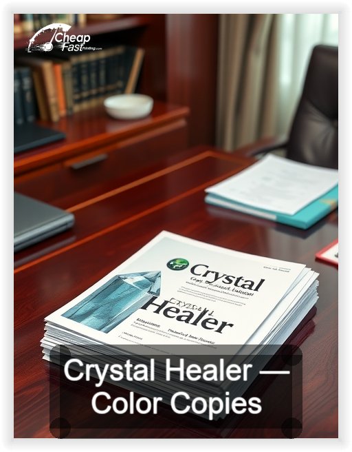 Crystal Healer business card design sample