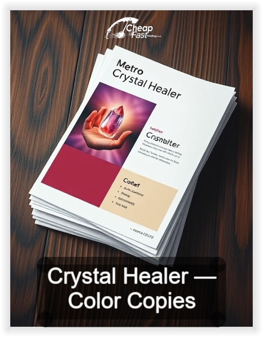 Crystal Healer business card design sample