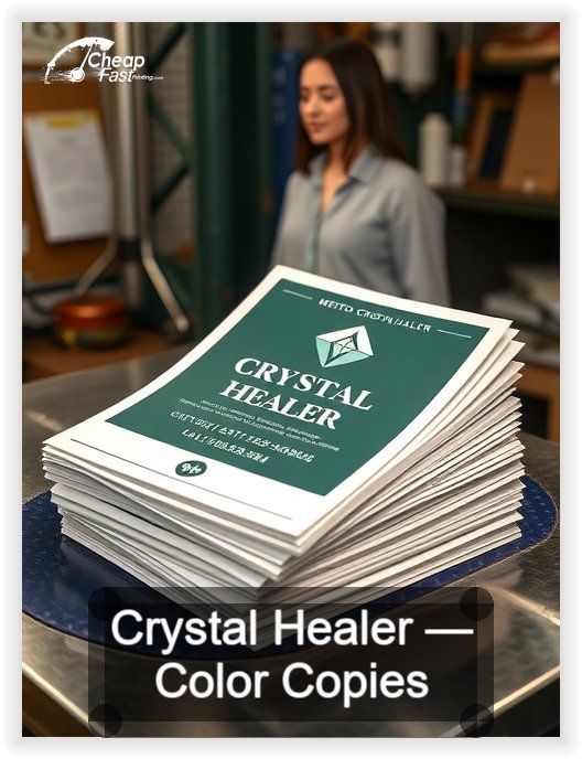 Crystal Healer business card design sample