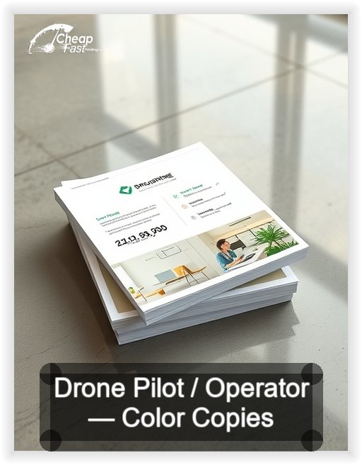 Drone Pilot Operator business card design sample