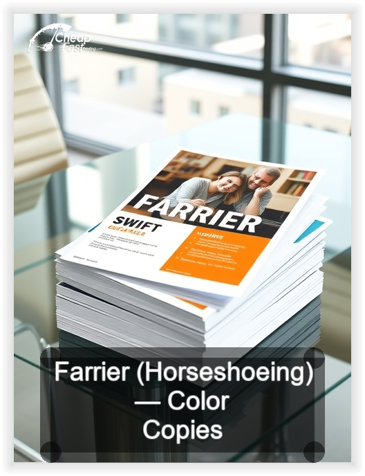 Farrier Horseshoeing business card design sample