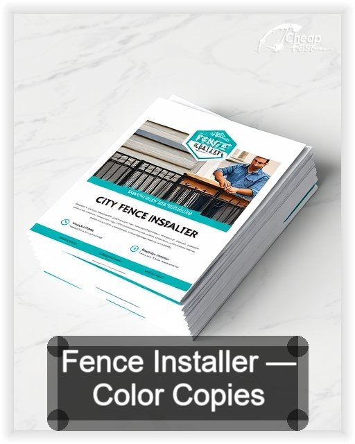 Fence Installer business card design sample