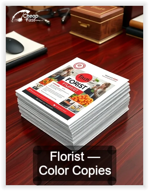 Florist business card design sample