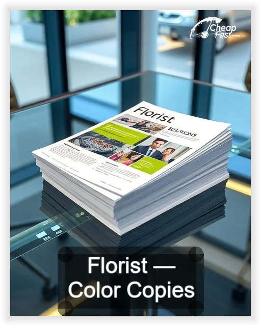 Florist business card design sample