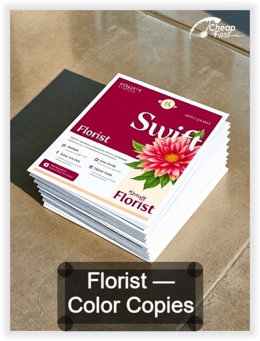 Florist business card design sample