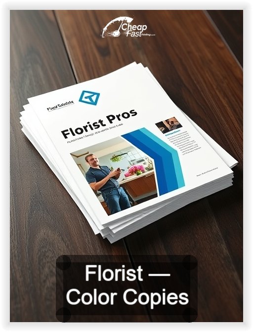 Florist business card design sample