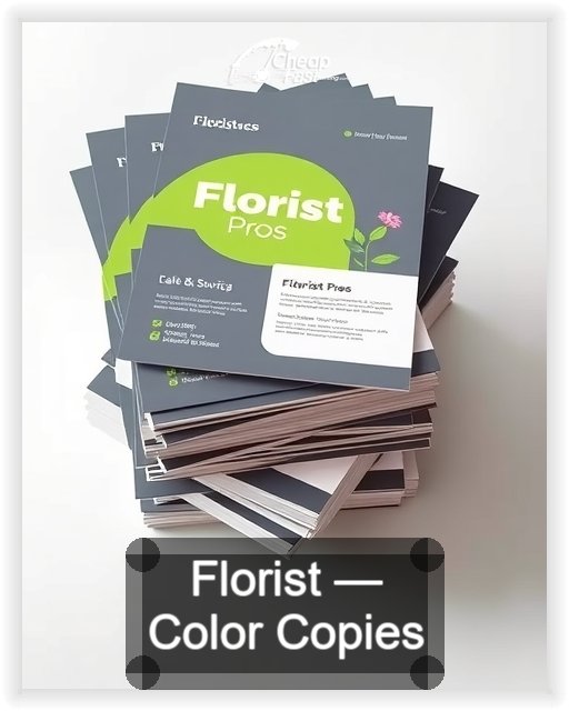 Florist business card design sample