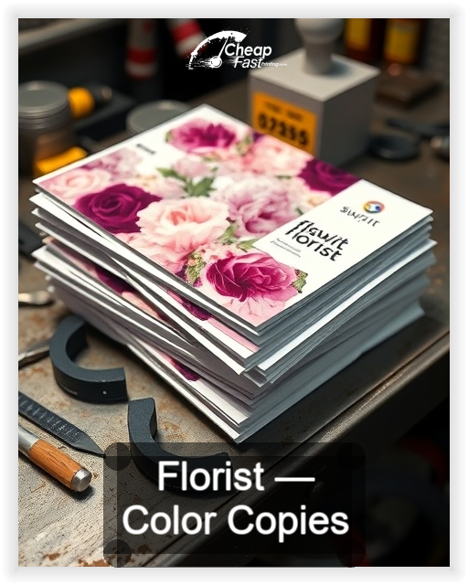 Florist business card design sample