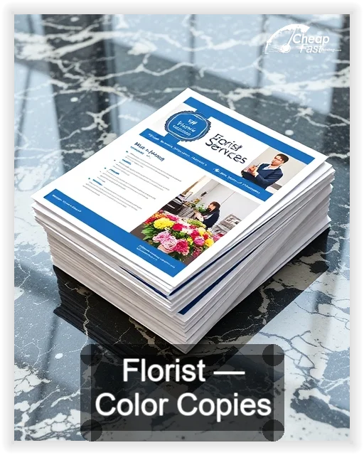 Florist business card design sample