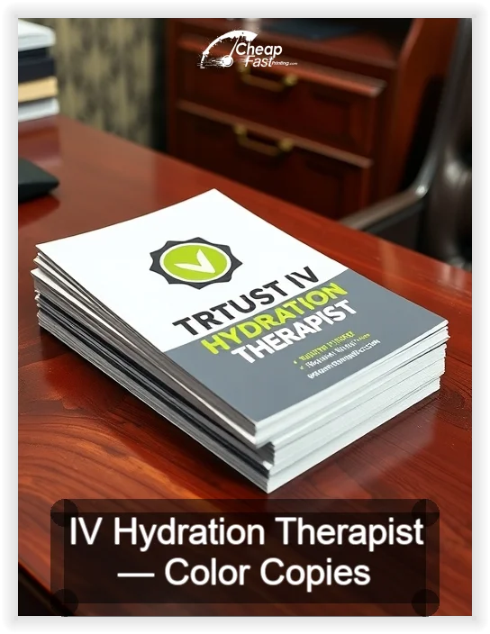 Iv Hydration Therapist business card design sample